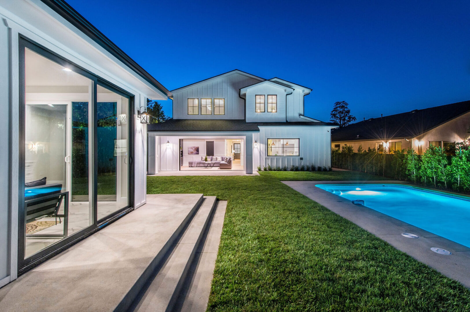 Garden Area With A Beautiful Pool