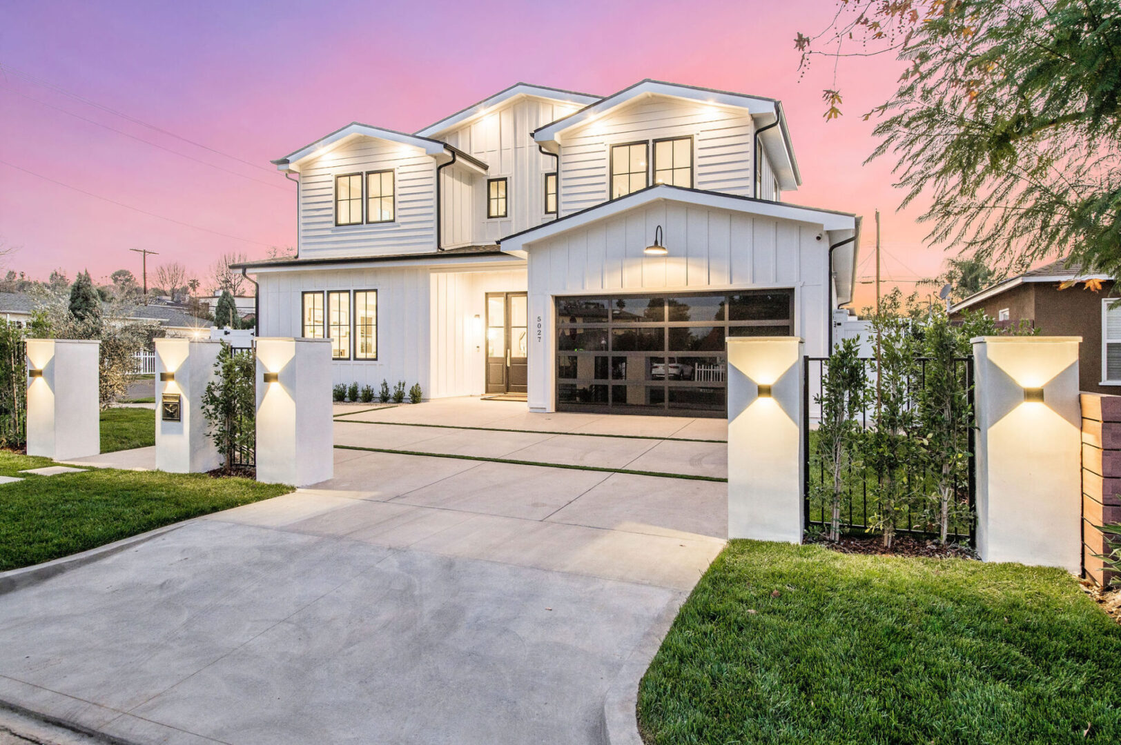 A White Color Painted House Exterior